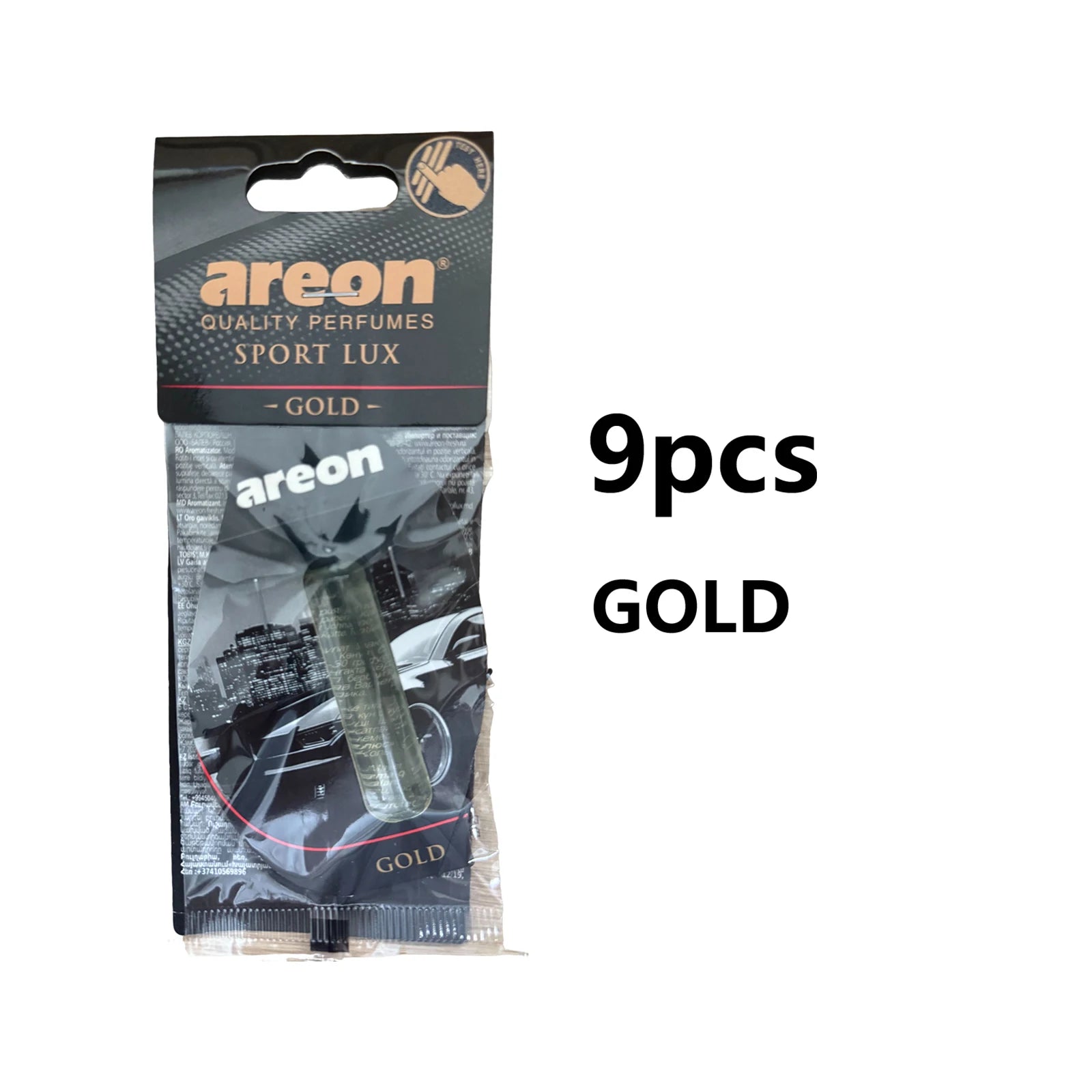 areon 3-18pcs Car Air Freshener Natural Tea Fragrance Vehicle-mounted Hanging Vanilla Scent Water Drop-shaped Car Interior