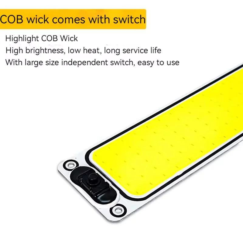 2PCS 108/54LED Compartment Interior Light 12V 24V Highlight COB Cabin Interior Reading Light Bar Strip For Lorry Truck RV Camper