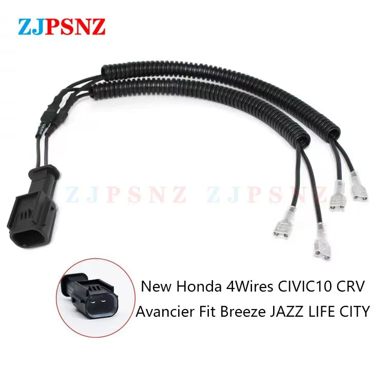 Horn Plug 4Wire Corrugated Tube Dedicated Snail Horn Male Socket Conversion Plug Car Auto Speakers Single Horn Refit Double Horn