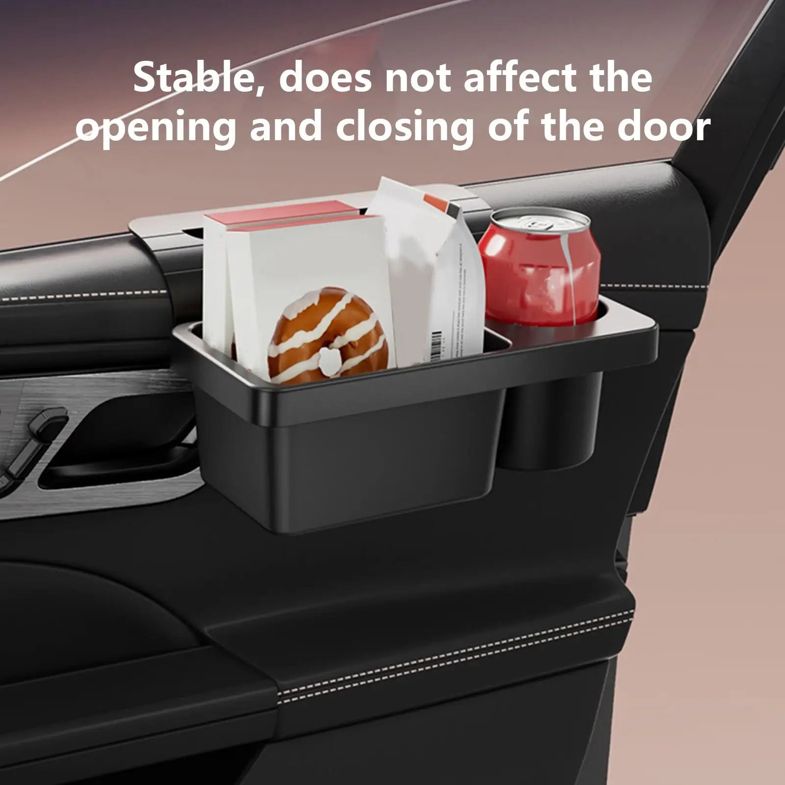 Car Door Storage Organizer Box Multifunctional Cup Holder Pouch for Auto Vehicle Backseat Travel Camping Road Trip Accessories