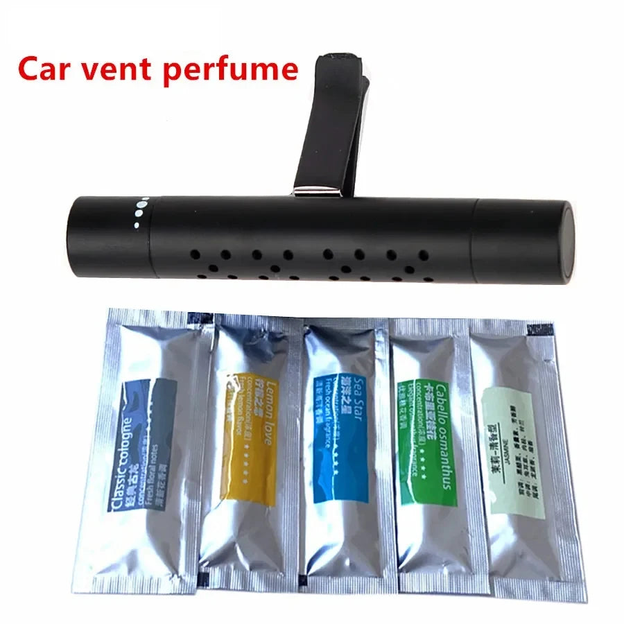 Car Air Freshener Vent Clip Auto Interior Perfume Diffuser, Long-Lasting Scent for Vehicles 6 Styles, Refillable Car Accessories