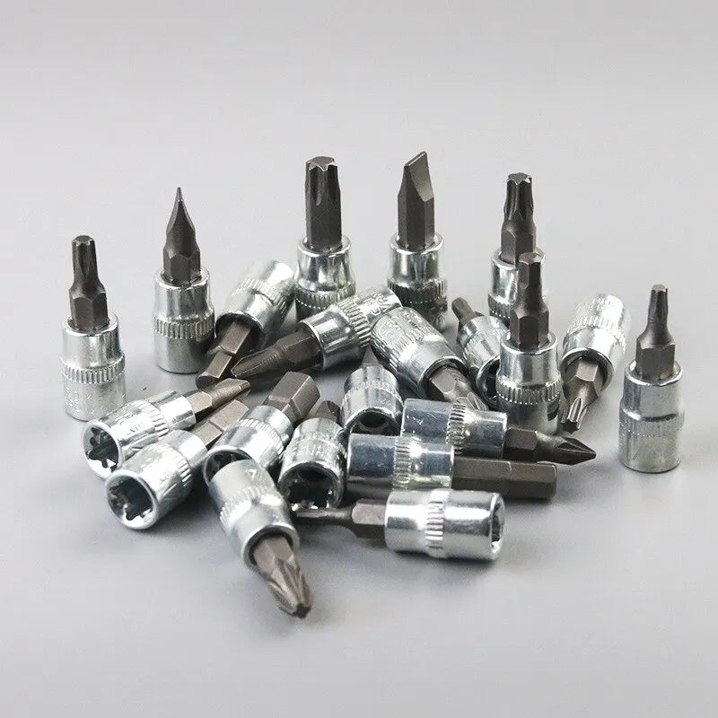 46pcsCar Repair Tool Kit 1/4-Inch Socket Set Car Repair Tool Ratchet Torque Wrench Combo Auto Repairing Set Mechanic Tool