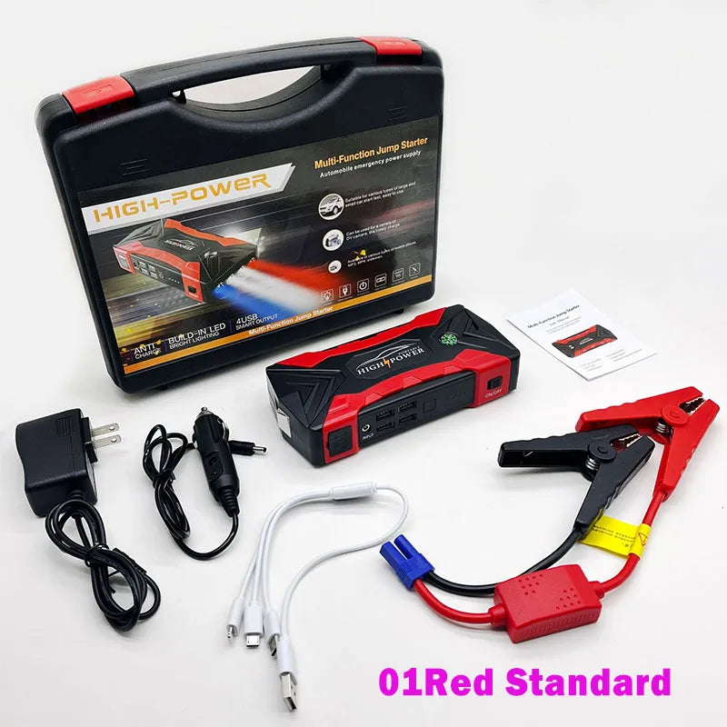 60000mAh Car Jump Starter 600A Starting Device Portable Power Bank Battery Starter Launcher For Car Booster Articles