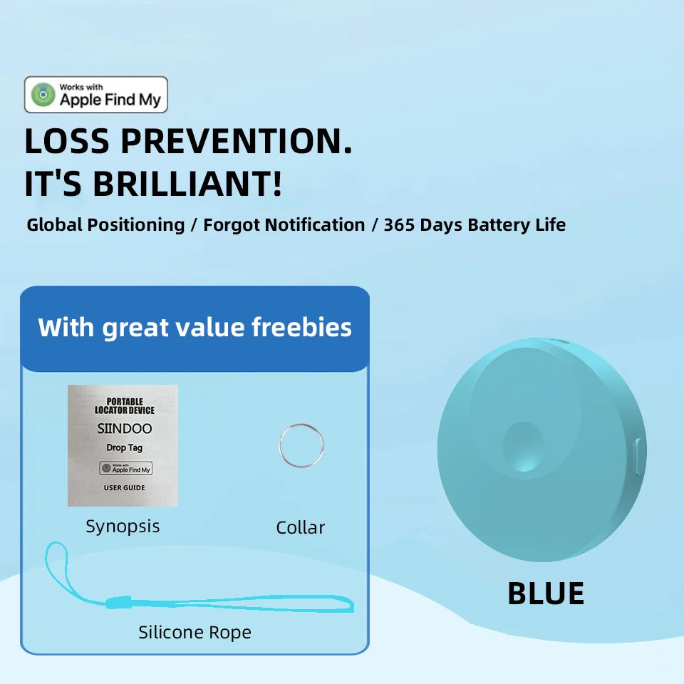 E-ACE Suitable For Apple Airtag Anti Loss Tool Tag Locator Flat Tracking Portable Car Electric Car Key Small Bag GPS Positioning