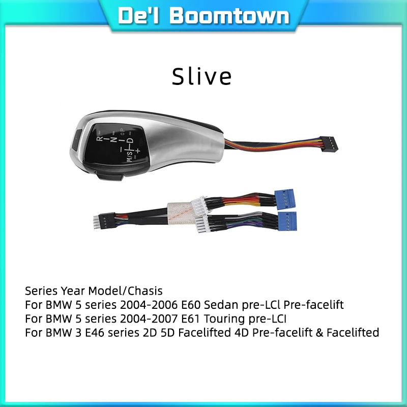 LED Gear Shift Knob Shifter Lever For BMW 1 3 5 6 Series E90 E60 E46 2D 4D E39 E53 E92 E87 E93 E83 X3 E89 Automatic Accessories