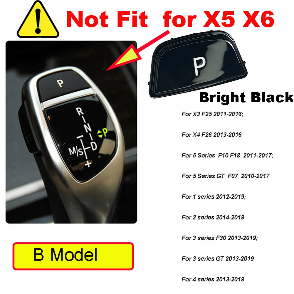 Car Gear Lever Auto Parking Button Letter P Button for BMW 1 2 3 4 5 7 Series F10 F11 F01 F02 X1 X3 X4 F30 F32 F48 F25