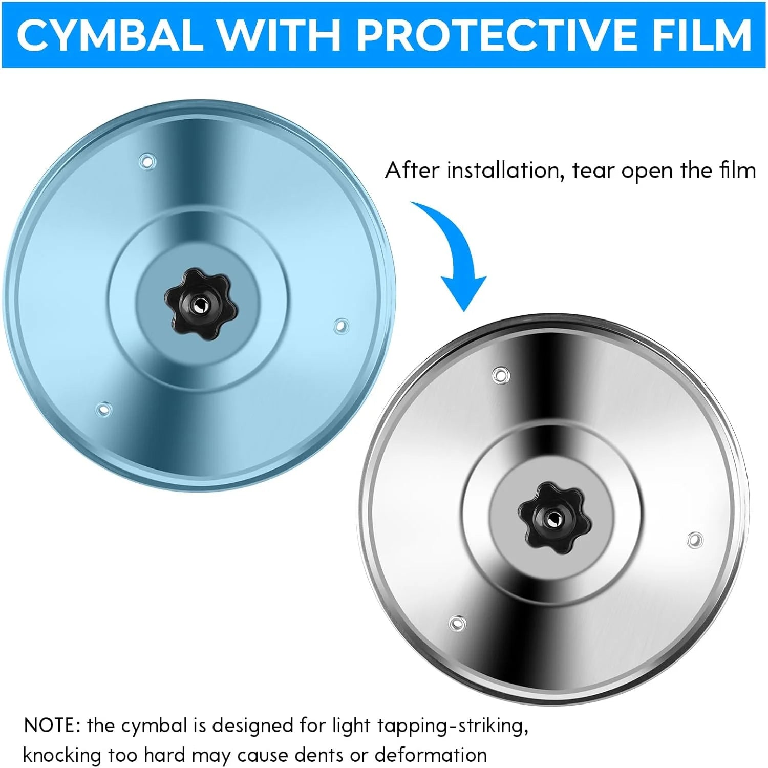 5.5-inch Mini Metal Drum Cymbal with Bright Sound, Perfect for Car Air Vent, Fun Interior Decor Musical Gadget, Music Lovers