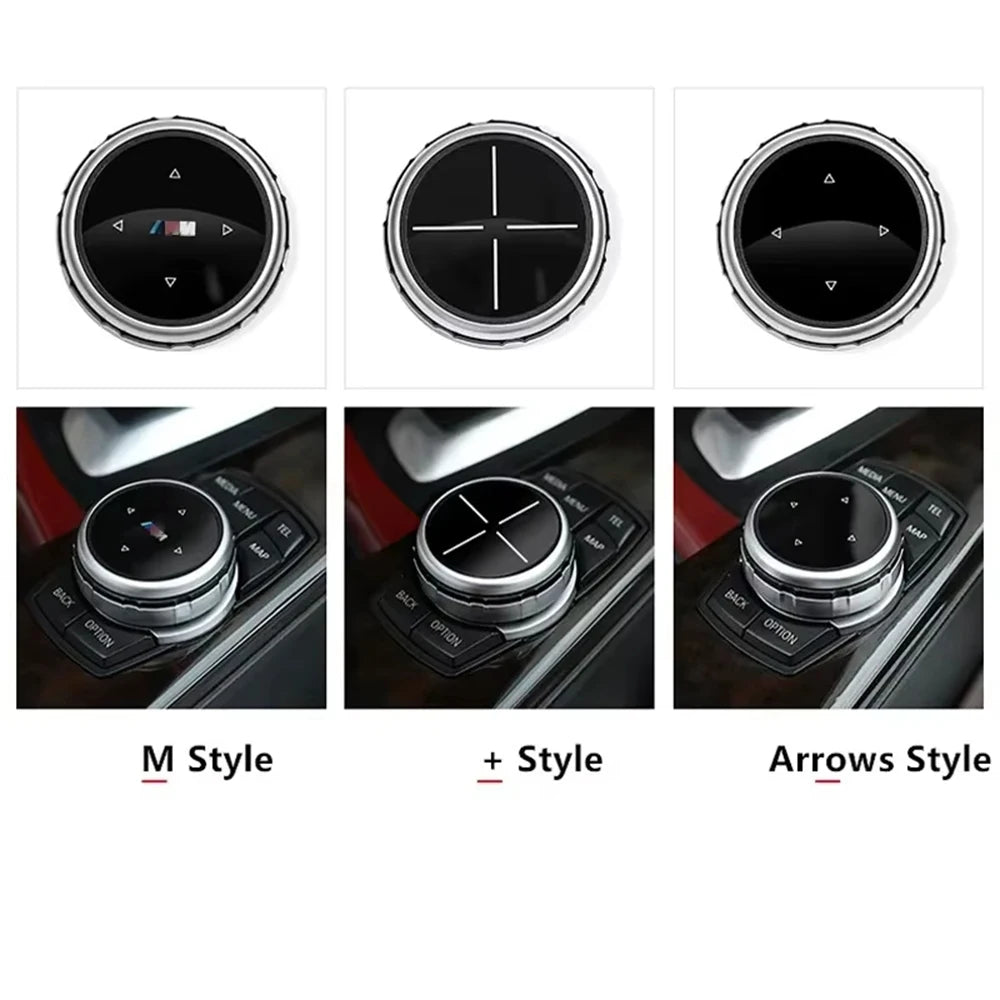 Car Multimedia Big Knob Covers Button Trim Control For BMW F10 F20 F30 IDrive