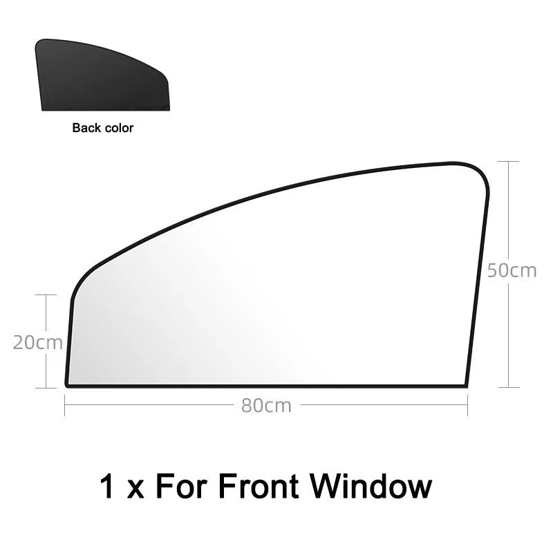 Car Side Window Sun Shade Magnetic UV Protection Curtains Sun Shield Cover Double Sides Auto Window Protector Cover Accessories