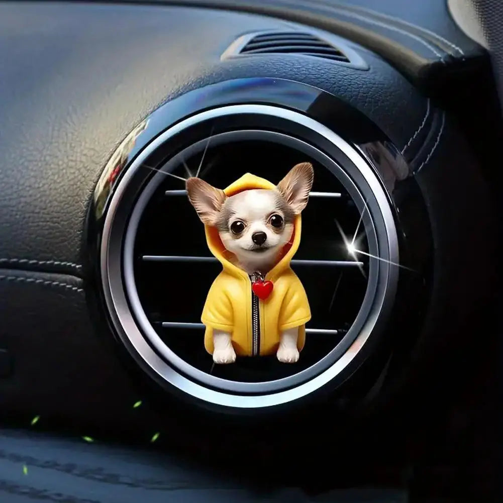 Cute Cartoon 2D Kitten Ventilation Clip Car Air Freshener Car Air Conditioner Air Outlet Aroma Diffuser Auto Interior Decoration