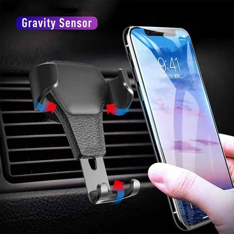 NEW Gravity Car Holder For Phone Air Vent Clip Mount Mobile Cell Stand Smartphone GPS Support For iPhone Mobile Phone