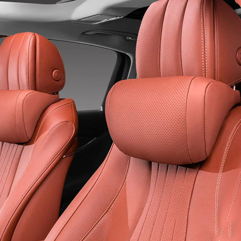 1/2Pcs 3D Car Neck Pillow Car Seat Headrest Pillow Auto Memory Cotton Protector Cushion For Universal Travel Car Head Support