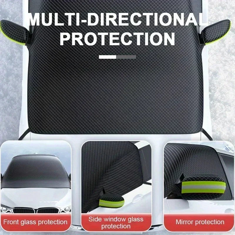 Windshield Cover Car Snow Cover Four Seasons Universal Sunscreen Insulation Windshield Cover Front Window Protector Snow-proof