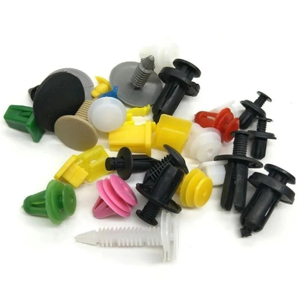 500pcs Car Clips Fastener Screws Kit Bumper Plastics Fender Push Pin Rivet Door Trim Panel Retainer Auto Accessory