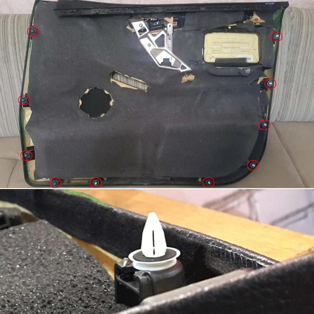 50Pcs Door Panel Card Trim Clips Fixing Rivets 51418224768 For BMW X1 X2 X3 X4 X5 X6 Z4 E61 E82 E90 E91 E92 E93 F20 F22 MINI