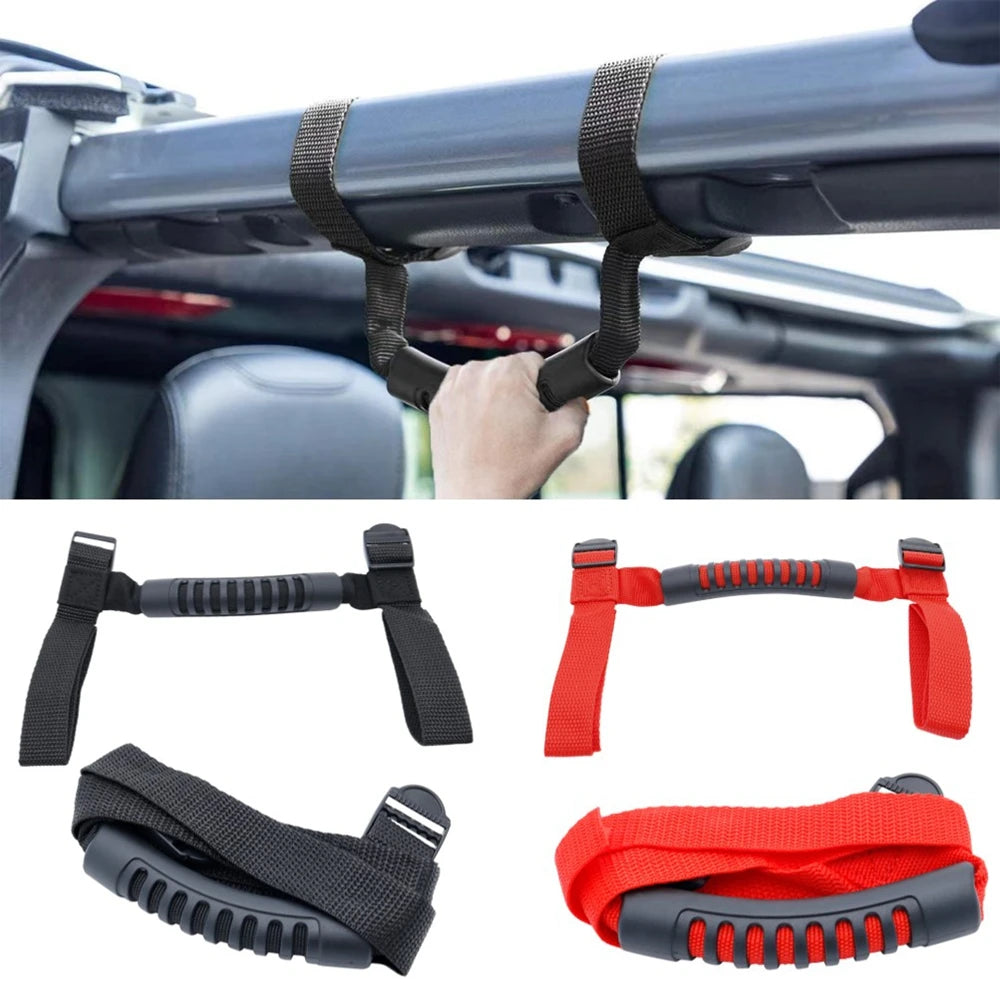 Roll Bar Grab Handles Grip Handle Fits For 1995-2021 Jeep Wrangler YJ TJ JK JKU JL Sports Sahara Freedom Rubicon X Unlimited