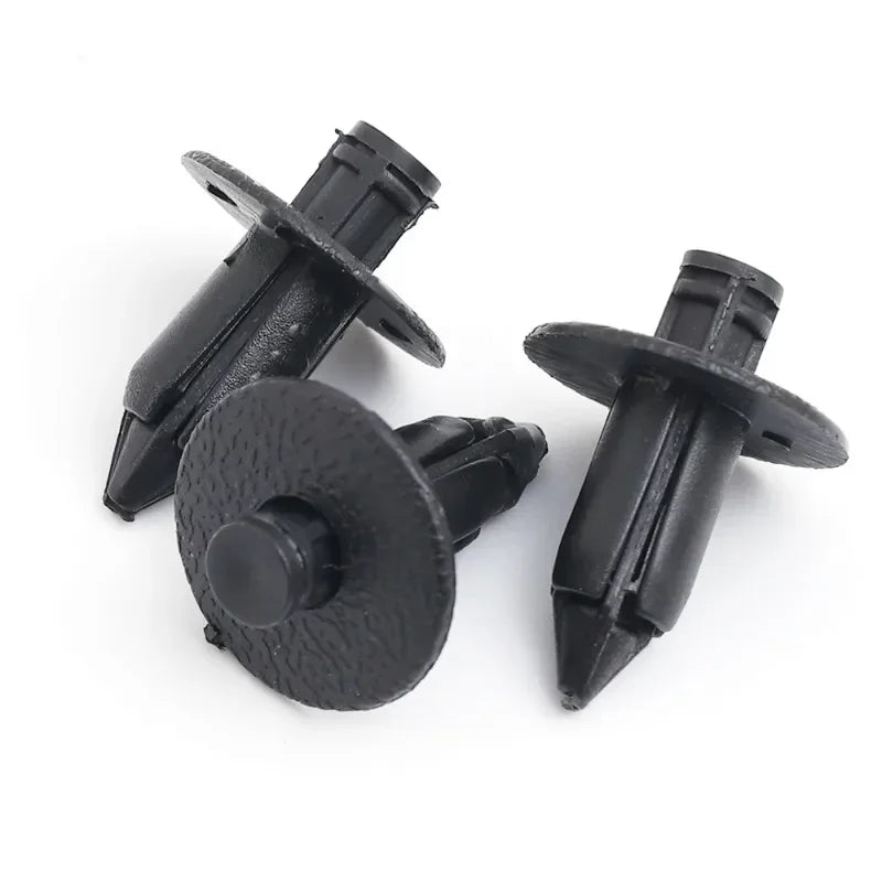 100/50pcs Car Plastic Fairing Rivet Setting Panel Fastener Clips 3 Size Mix Push Pin Auto Fastener 6mm 7mm 8mm Interior