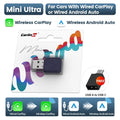Mini Ultra 3 CarlinKit 5.0 Wireless Adapter Wireless CarPlay Android Auto For OEM Car Plug & Play WiFi Bluetooth Auto Connection