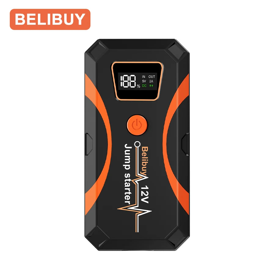 2000A Car Jump Starter, Power Bank and Emergency LED Light for All Diesel/Gasoline Cars 12V with Digital Display