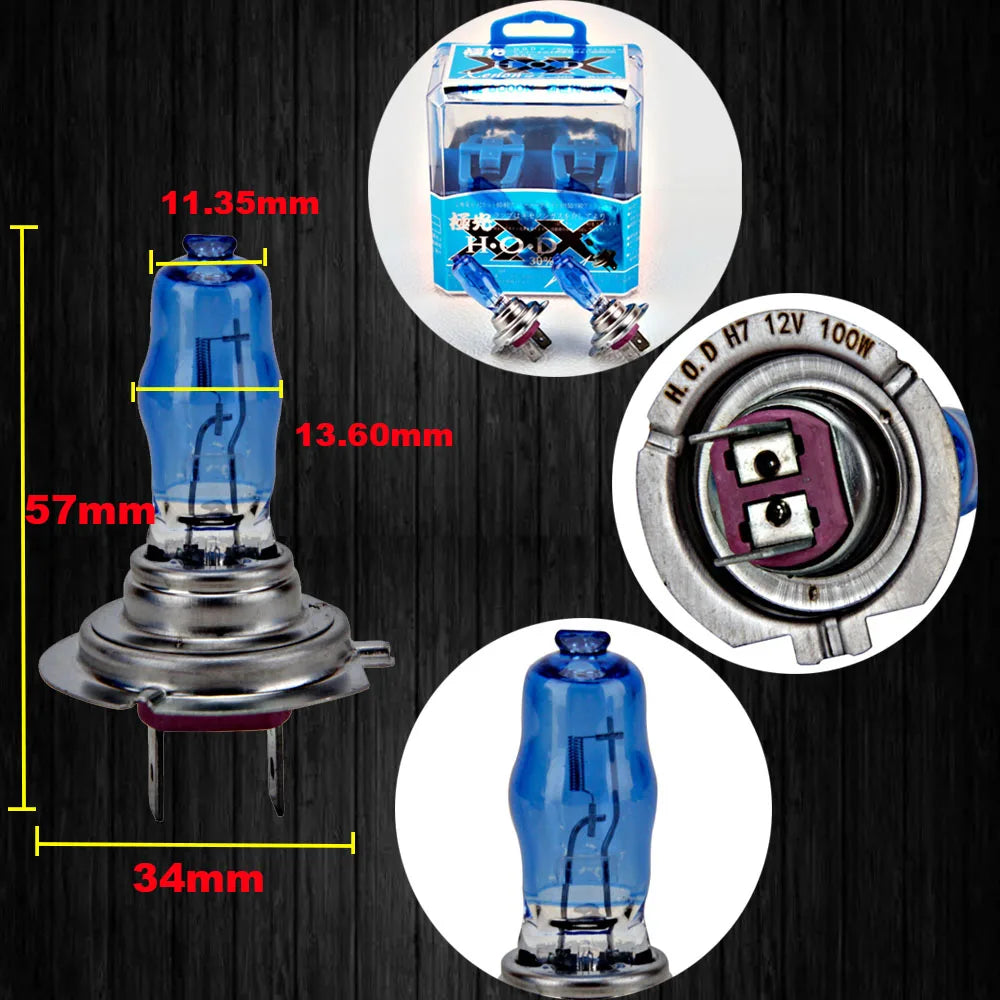 NEW HOD 100W replace original Halogen XENON light H7 H11 H4 9006 9005 H3 H1 car headlight lamp